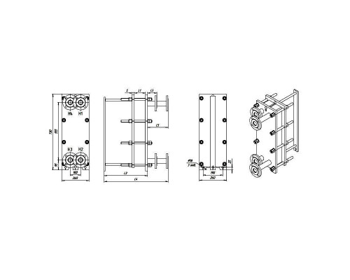 Пластинчастый теплообменник KPTS 0092