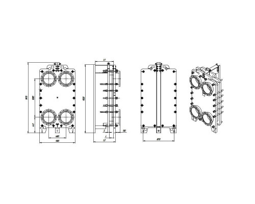 Пластинчастый теплообменник KPTS 084
