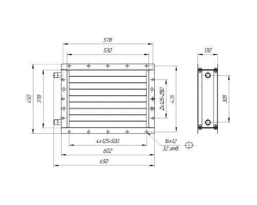 Калорифер ПСВ КПТС 01.М-1К23