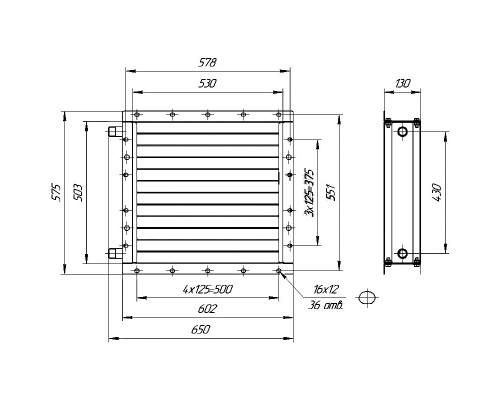 Калорифер ПСВ КПТС 03.М-1К23
