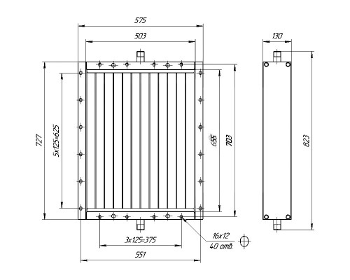 Калорифер ПСП КПТС 04.М-1К23