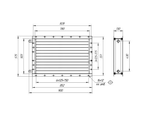 Калорифер ПСВ КПТС 05.М-1К23