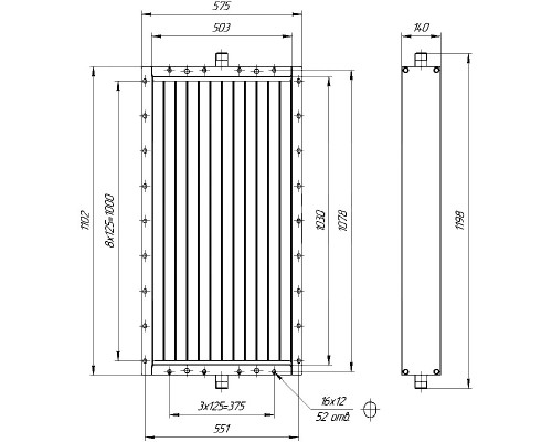 Калорифер ПСП КПТС 06.М-1К23