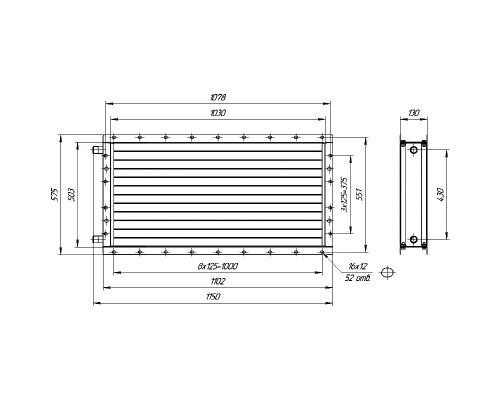 Калорифер ПСВ КПТС 06.М-1К23