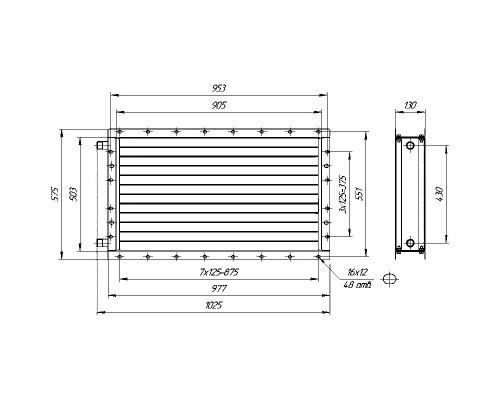 Калорифер ПСВ КПТС 07.М-1К23