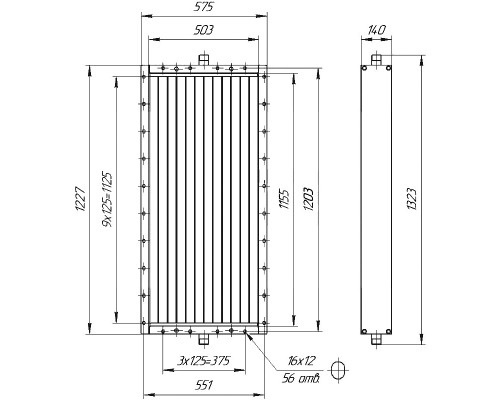 Калорифер ПСП КПТС 08.М-1К23