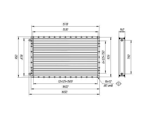Калорифер ПСВ КПТС 11.М-1К23