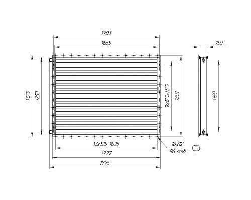 Калорифер КСК 2-12 (ВНВ 113-211-01)