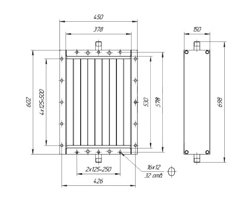 Калорифер ПСП КПТС 01.С-1К23