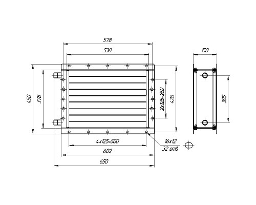 Калорифер КСК 3-5 (ВНВ 113-301-01)