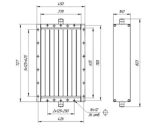 Калорифер ПСП КПТС 02.С-1К23