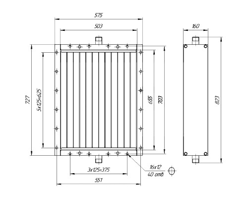 Калорифер ПСП КПТС 04.С-1К23