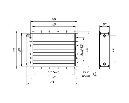 Калорифер ПСВ КПТС 04.С-1К23