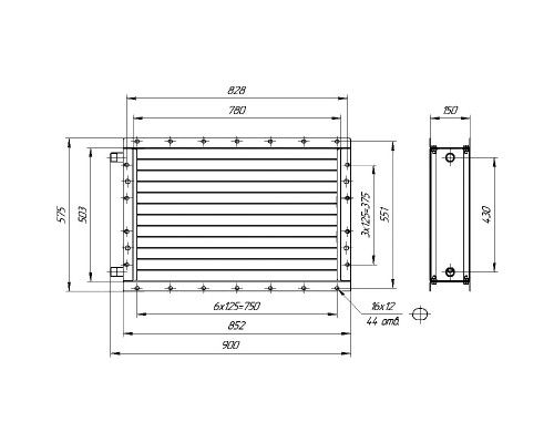 Калорифер КСК 3-8 (ВНВ 113-304-01)