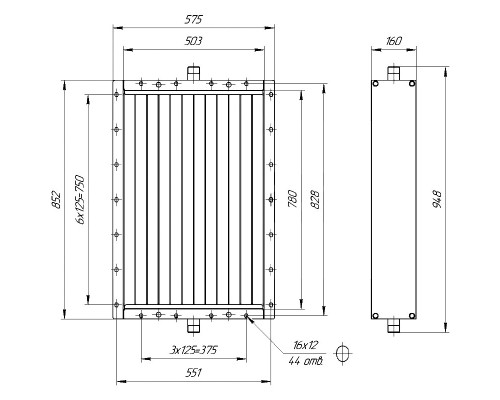 Калорифер КПСК 3-8 (ВНП 113-304-01)