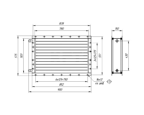 Калорифер ПСВ КПТС 05.С-1К23