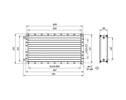 Калорифер ПСВ КПТС 06.С-1К23