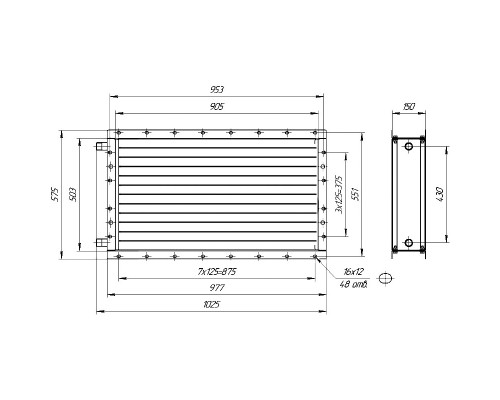 Калорифер ПСВ КПТС 07.С-1К23