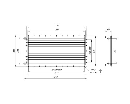 Калорифер ПСВ КПТС 09.С-1К23