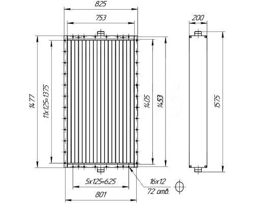 Калорифер ПСП КПТС 10.С-1К23