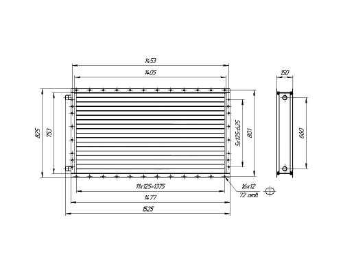 Калорифер ПСВ КПТС 10.С-1К23
