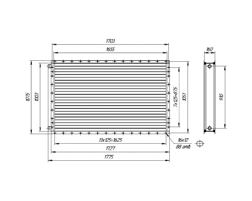 Калорифер ПСВ КПТС 12.С-1К23
