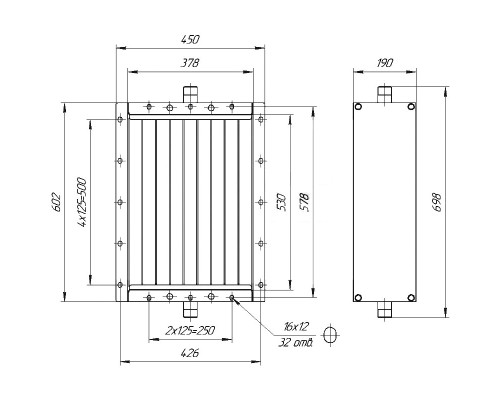 Калорифер ПСП КПТС 01.В-1К23