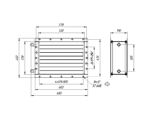 Калорифер КСК 4-5 (ВНВ 113-401-01)