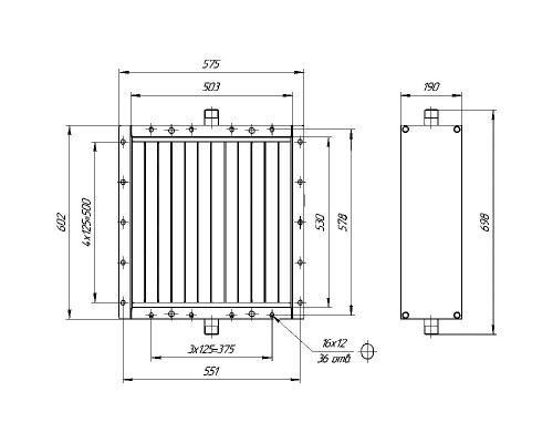 Калорифер КПСК 4-6 (ВНП 113-402м-01)