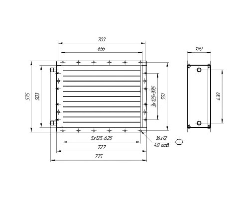 Калорифер КСК 4-7 (ВНВ 113-403-01)