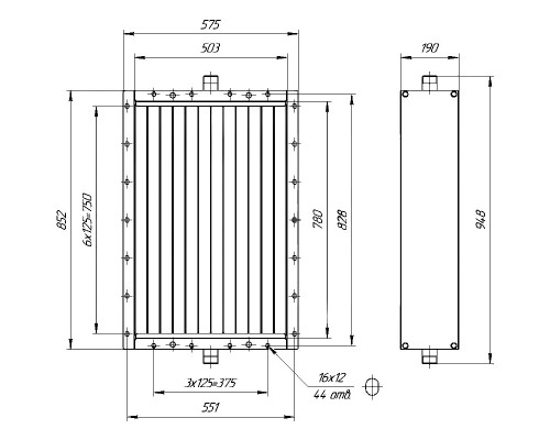 Калорифер КПСК 4-8 (ВНП 113-404-01)