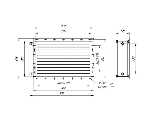 Калорифер ПСВ КПТС 05.В-1К23