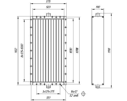 Калорифер ПСП КПТС 06.В-1К23