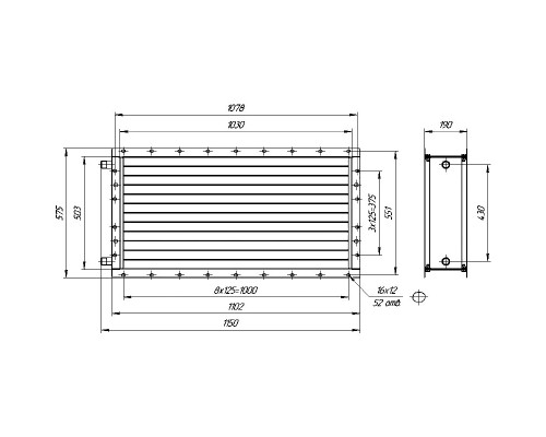 Калорифер ПСВ КПТС 06.В-1К23