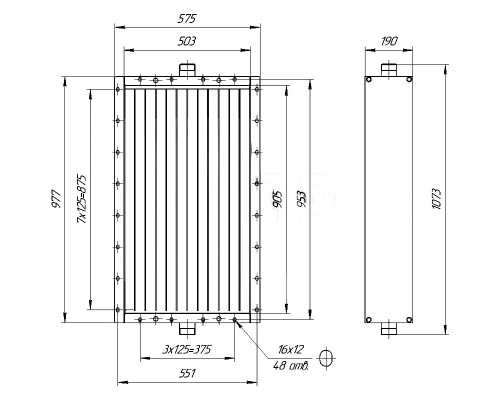 Калорифер ПСП КПТС 07.В-1К23