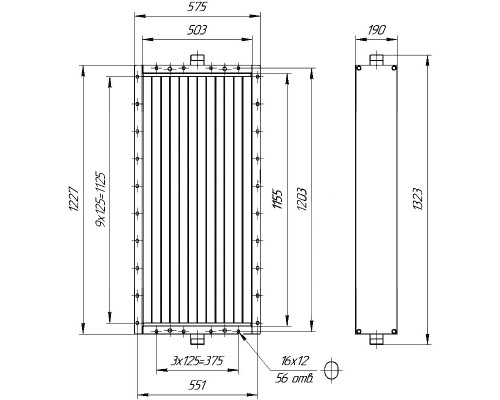 Калорифер ПСП КПТС 08.В-1К23
