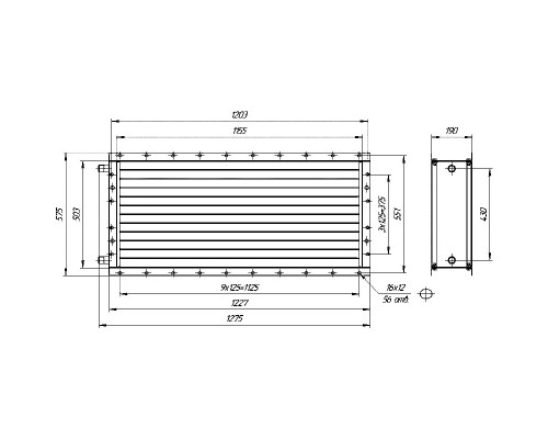 Калорифер ПСВ КПТС 08.В-1К23