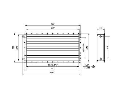 Калорифер ПСВ КПТС 09.В-1К23