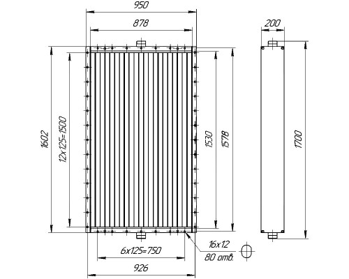 Калорифер ПСП КПТС 11.В-1К23