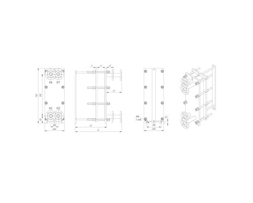 Пластинчастый теплообменник KPTS 0092