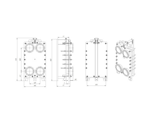 Пластинчастый теплообменник KPTS 084