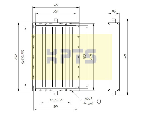Калорифер ПСП КПТС 05.М-1К23