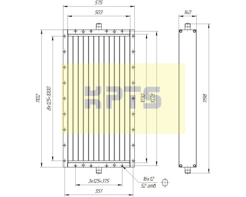 Калорифер ПСП КПТС 06.М-1К23