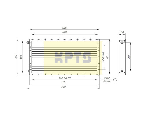 Калорифер ПСВ КПТС 09.М-1К23