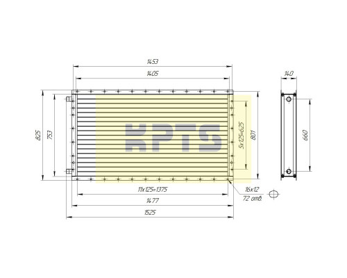Калорифер ПСВ КПТС 10.М-1К23