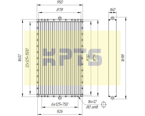 Калорифер ПСП КПТС 11.М-1К23