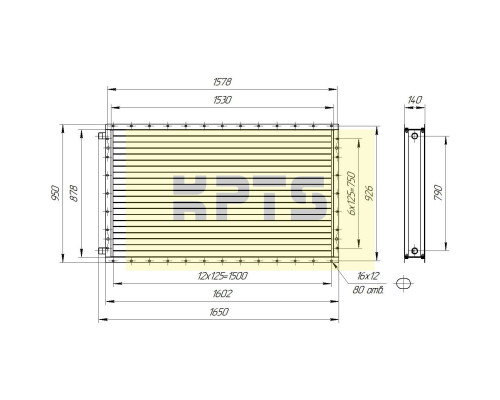 Калорифер ПСВ КПТС 11.М-1К23