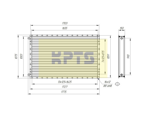 Калорифер КСК 2-11 (ВНВ 113-210-01)