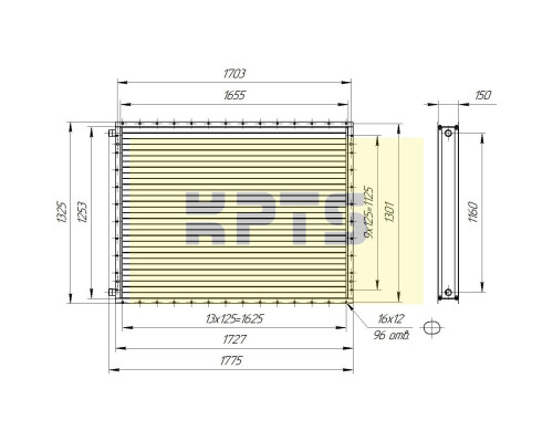 Калорифер КСК 2-12 (ВНВ 113-211-01)