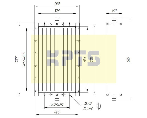 Калорифер ПСП КПТС 02.С-1К23